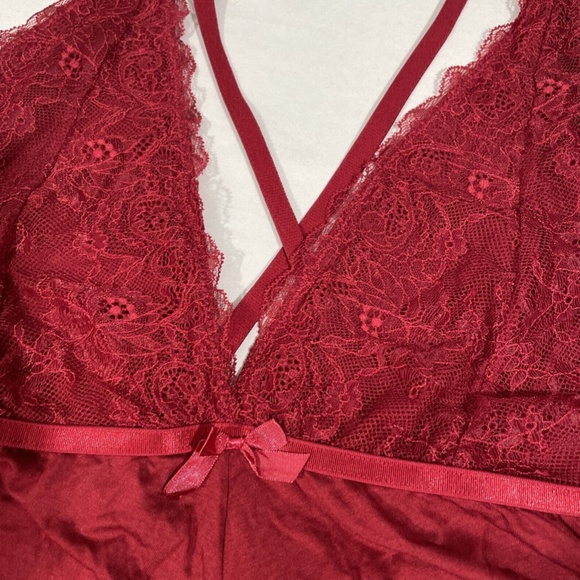NWT $40 Oh La La Cheri [ L/XL ]‎ Patrice Teddy Romper in Rhubarb Red - Picture 5 of 11